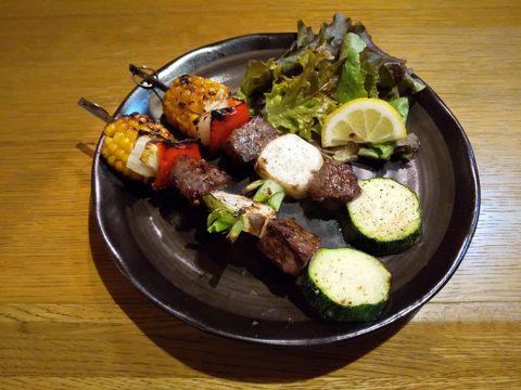 牛肉と夏野菜串